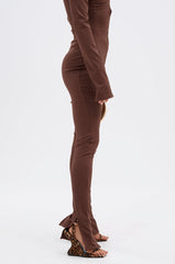 LUX LIFE SEAMLESS LEGGING IN BROWN