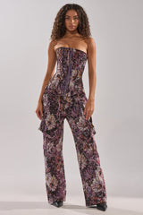 ABOVE THE MIDDLE FLORAL TROUSER