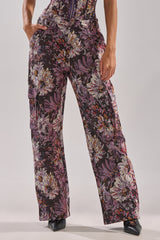 ABOVE THE MIDDLE FLORAL TROUSER