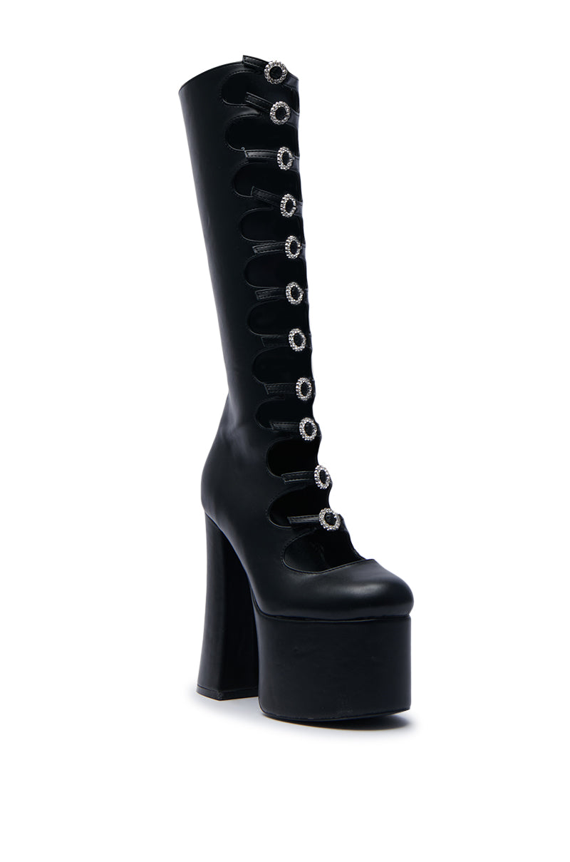AZALEA WANG TOMLIN BLACK BOOT