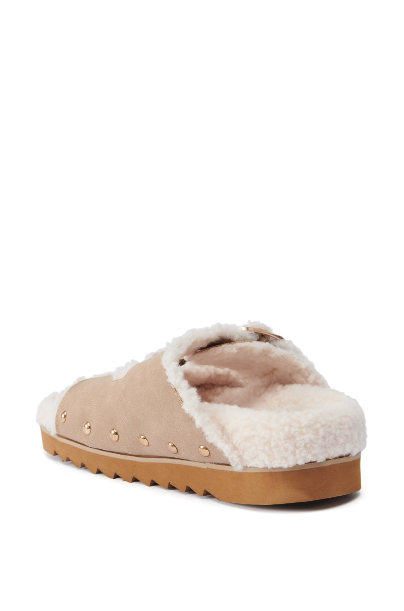 AZALEA WANG TRESOR TAN FUZZY SANDAL