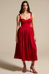 DEEP INSIDE MIDI DRESS