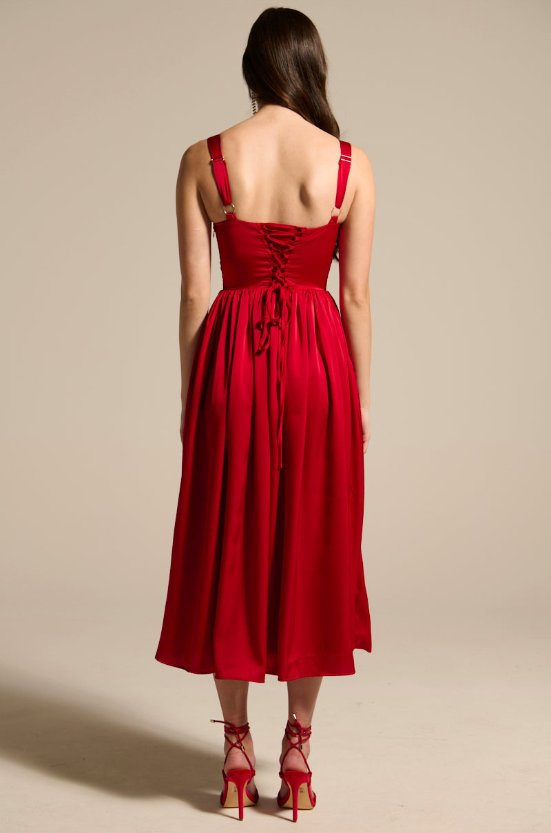 DEEP INSIDE MIDI DRESS