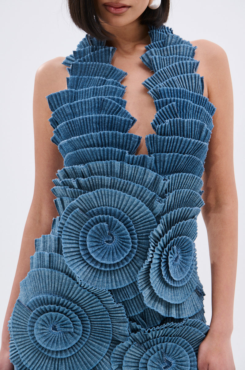 ONE OF ONE DENIM MINI DRESS