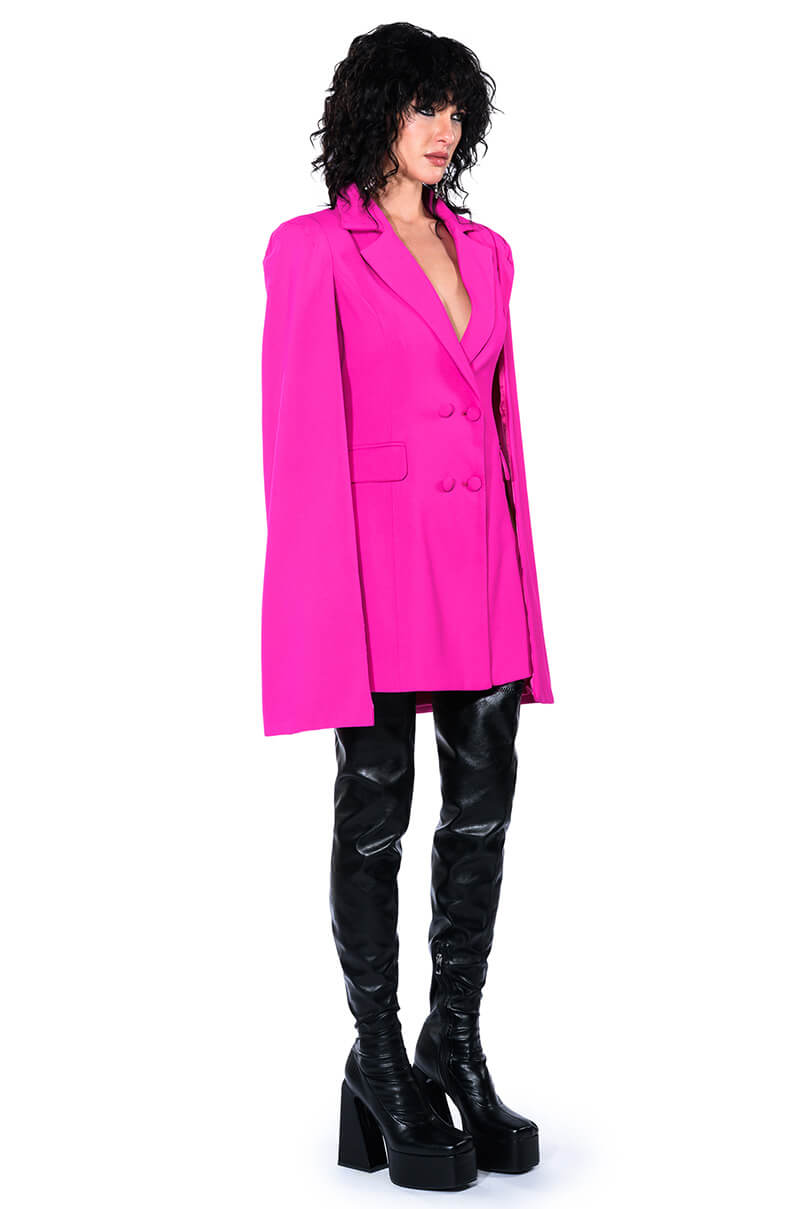 A LA MODE MINI BLAZER DRESS