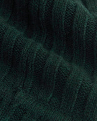 Chunky Ribbed Beanie | Heathered Dark Sea