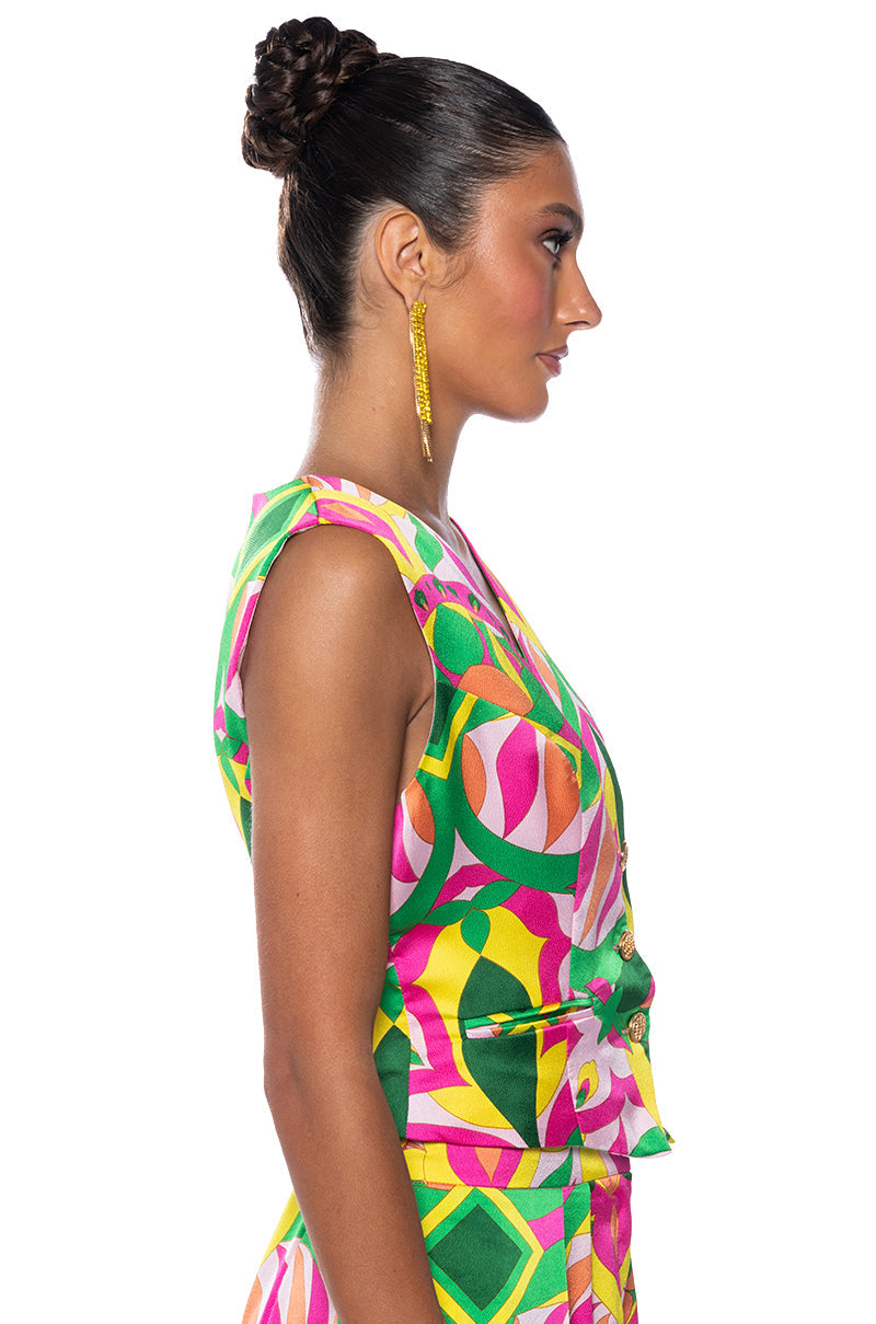 ADDILYNN BUTTON FRONT VEST TOP