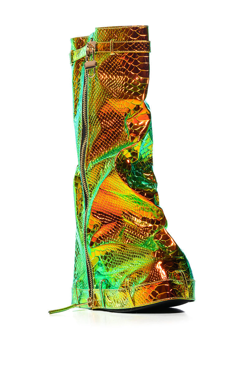 LOXODO MULTI METALLIC FOLD OVER BOOT