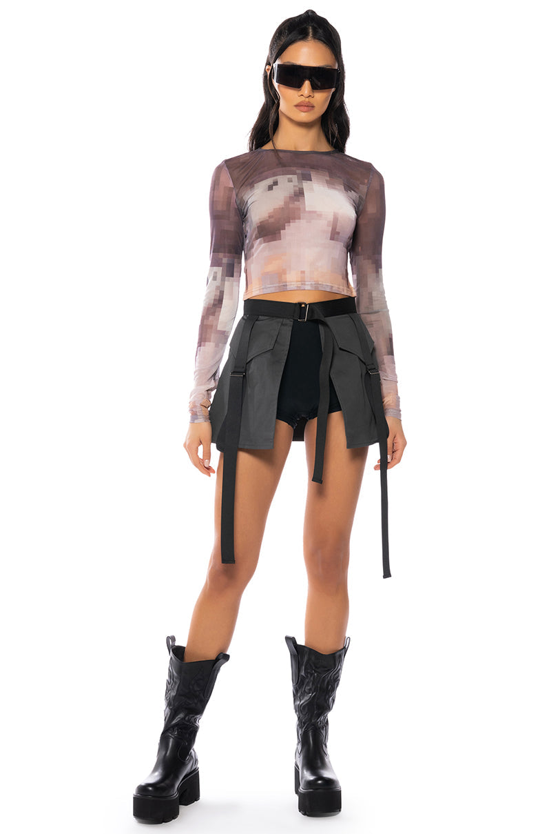 OVERLAY MINI SKIRT