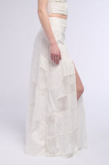 AURA PATCHWORK MAXI SKIRT
