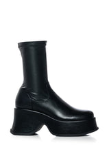 AZALEA WAND MIMMA BLACK FUTURISTIC BOOTIE