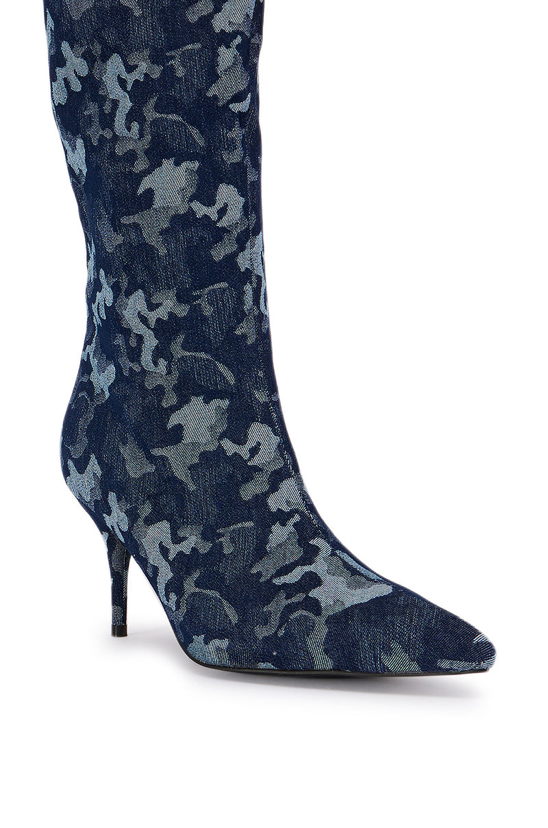 AZALEA WANG AMPLIFY BLUE CAMO BOOT