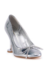 AZALEA WANG CARMALIT SILVER BALLET PUMP