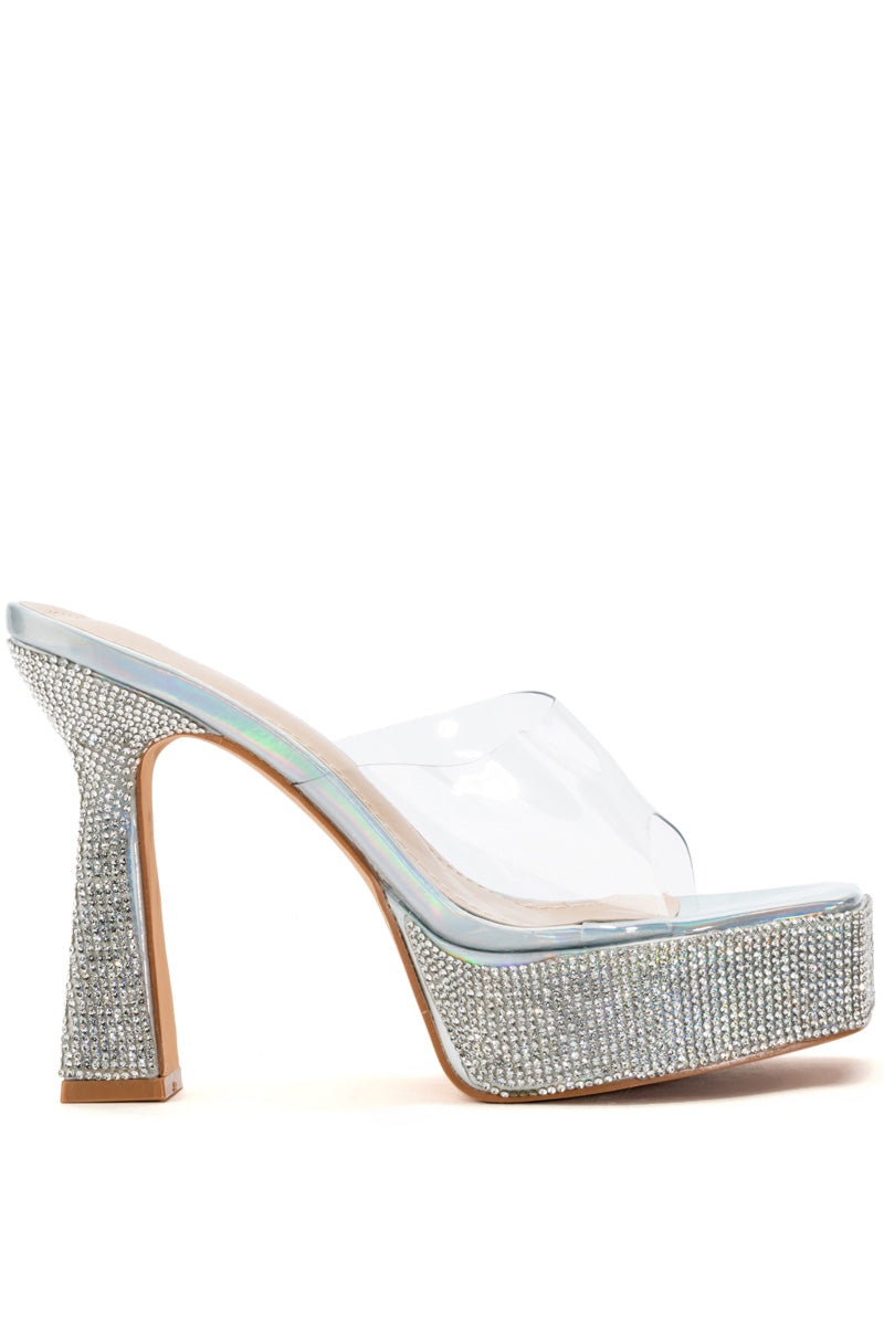 AZALEA WANG CLASSY OPHELIA SILVER SANDAL