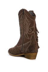 AZALEA WANG MOCO MOCHA WESTERN BOOT