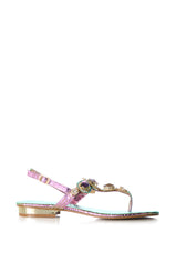 AZALEA WANG OKI EMBELLISHED SANDAL IN MULTI