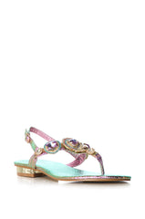 AZALEA WANG OKI EMBELLISHED SANDAL IN MULTI