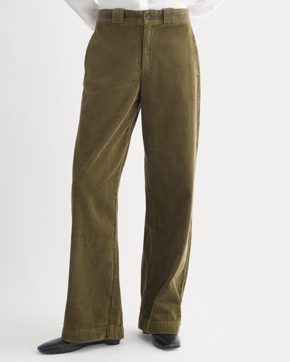 Corduroy Wide-Leg Trouser | Beech