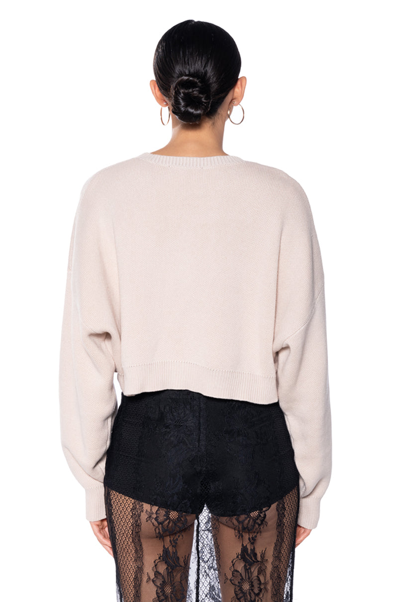 BAESIC CROPPED SWEATER