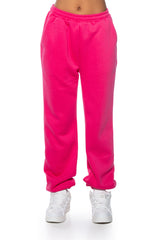 DEXTRA FRENCH TERRY JOGGER IN PINK