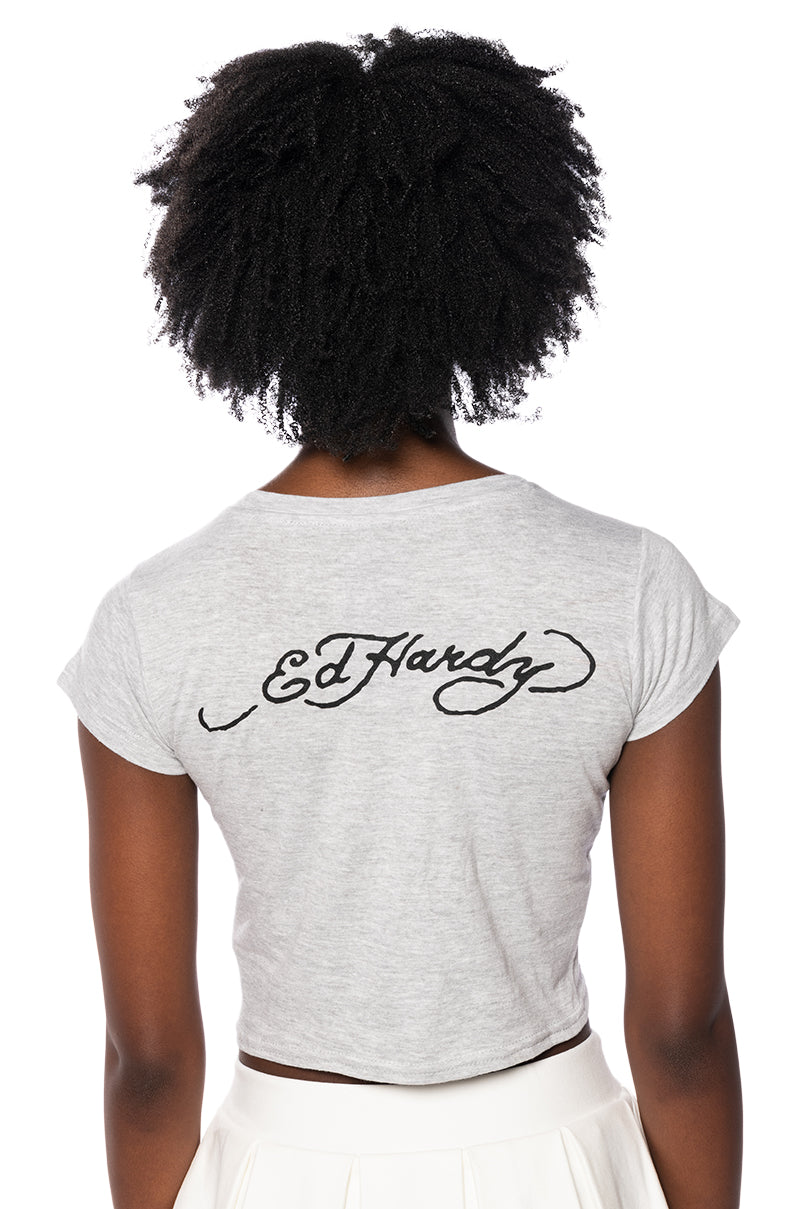 ED HARDY LOVE KILLS FITTED TEE