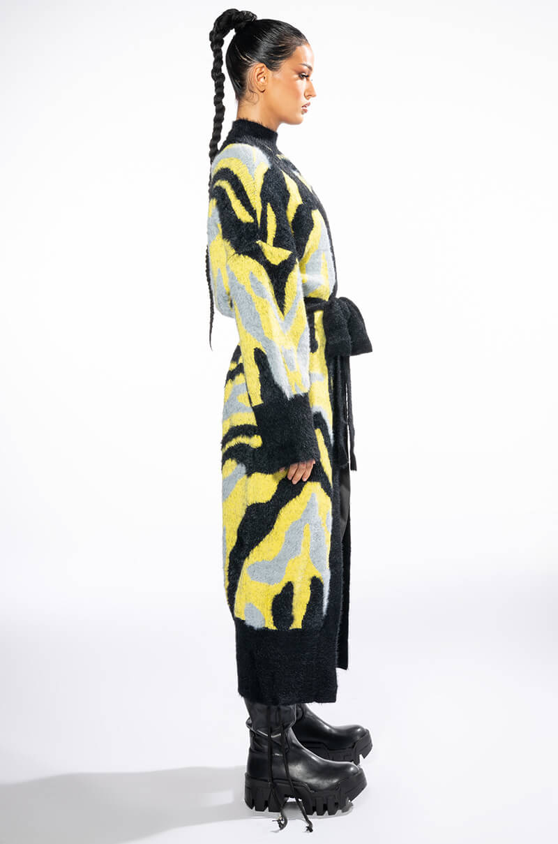 FEELING DANGEROUS LONG TIE CARDIGAN