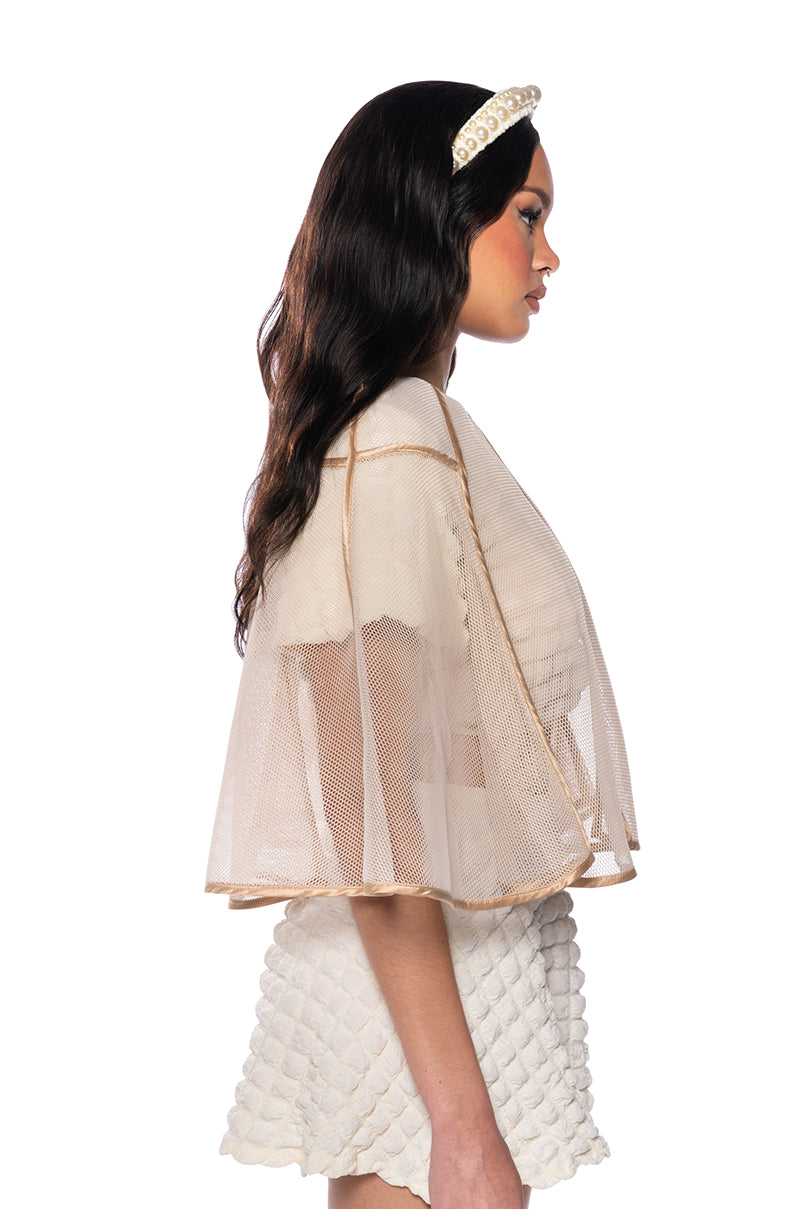 FIT FOR A QUEEN MESH CAPE