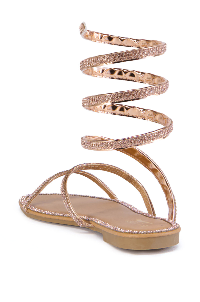 HONEY ROSE GOLD WRAP SANDAL