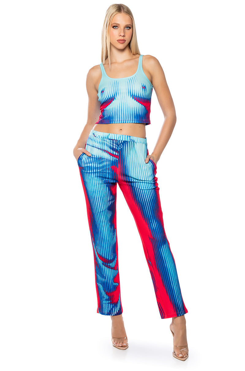 MAKE ME BELIEVE WIDE LEG PANT SET