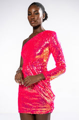 MAXIMUM SEQUIN MINI DRESS