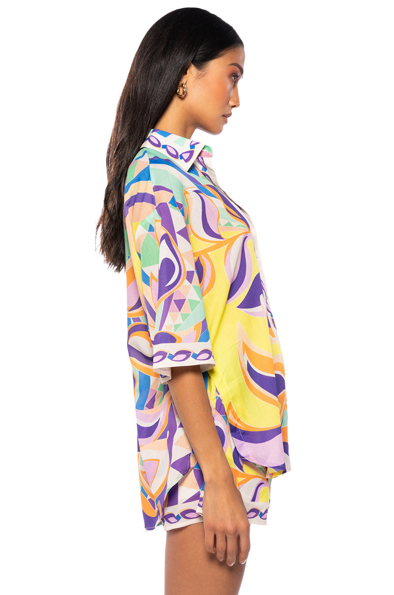 MINDING MINE BUTTON UP BLOUSE