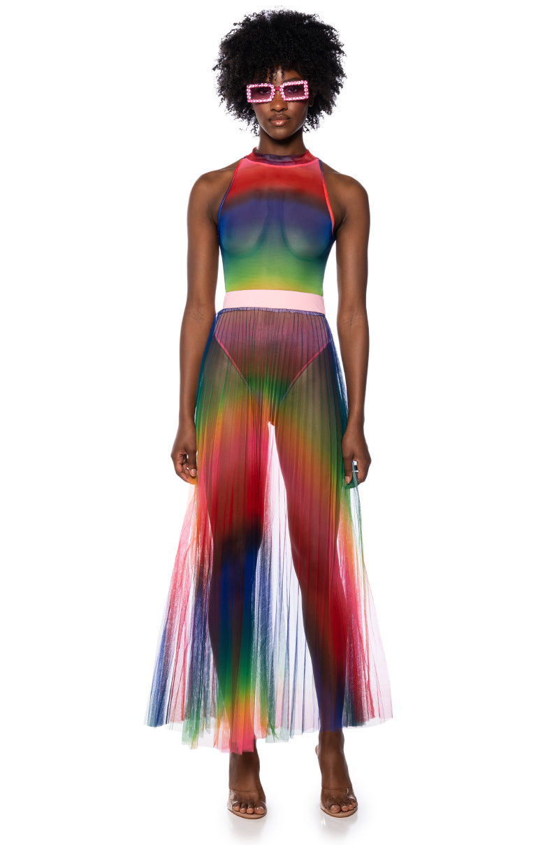 PRIDE EFFECT SLEEVELESS BODYSUIT