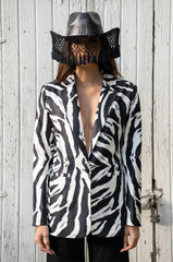OVERSIZED ZEBRA BLAZER