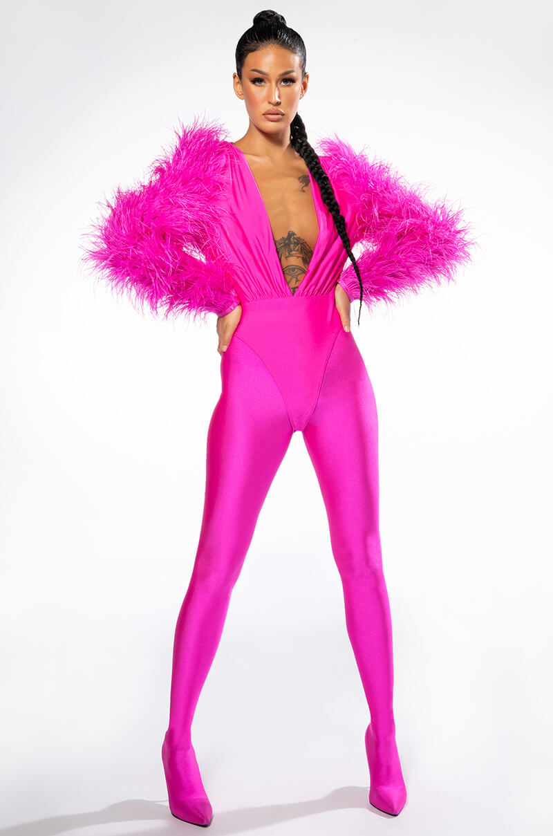 ANGEL BABY STATEMENT SLEEVE BODYSUIT